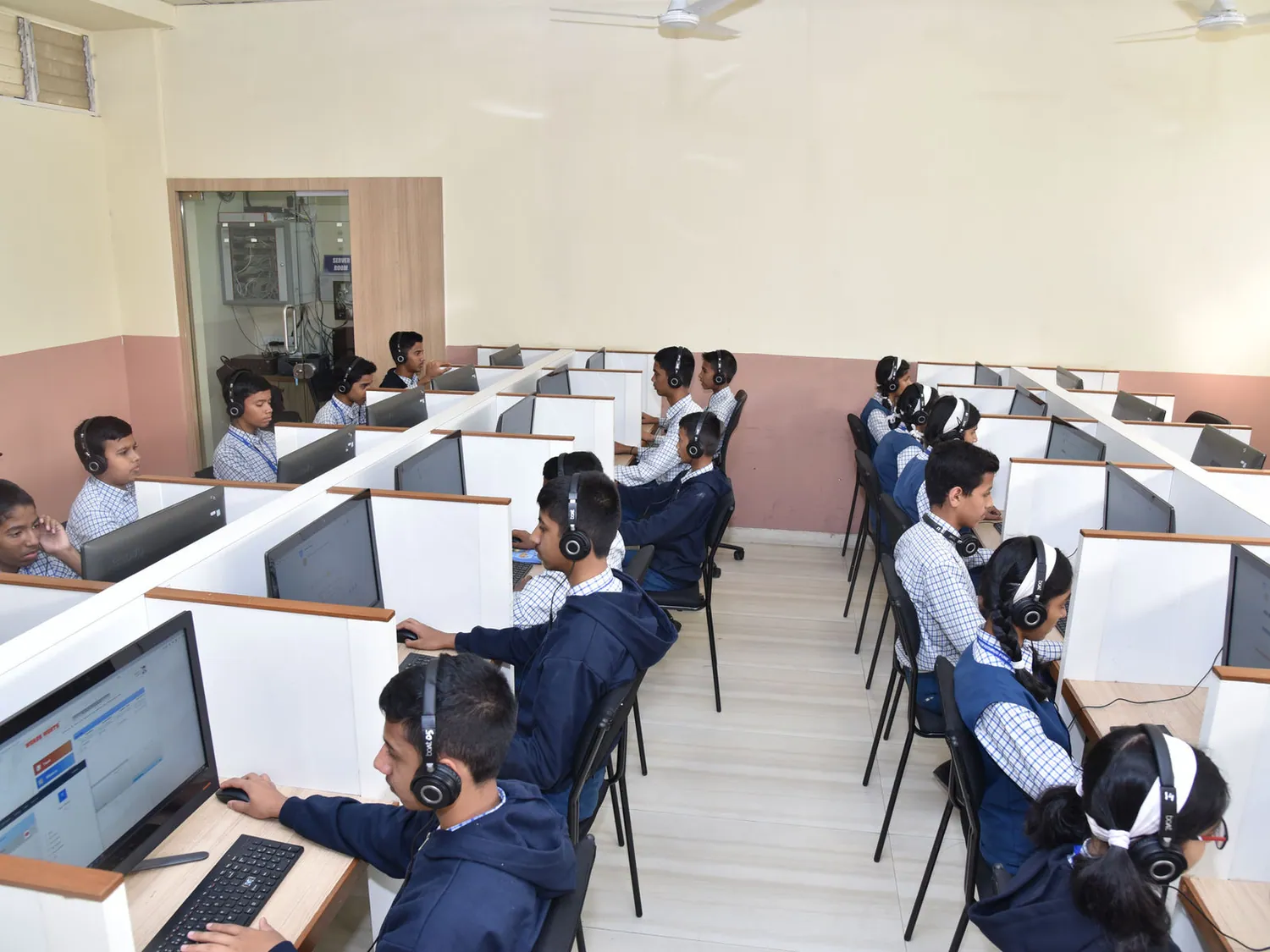 The 56-seat computer lab